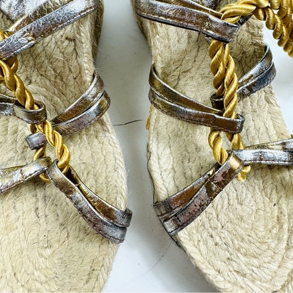 Tory Burch gladiator wedge espadrilles sandals - Picture 7 of 8